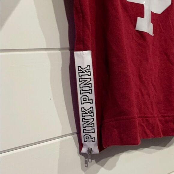 Victoria’s Secret PINK IU Indiana Hoosier Sweatshirt XS Red White - Picture 9 of 13